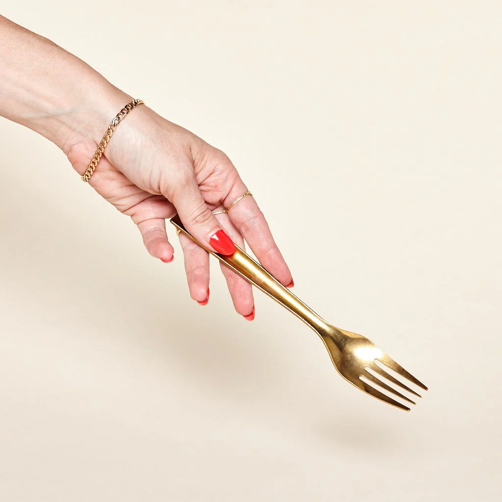 Stacking Brass Flatware, 3-Piece Set - Image 3