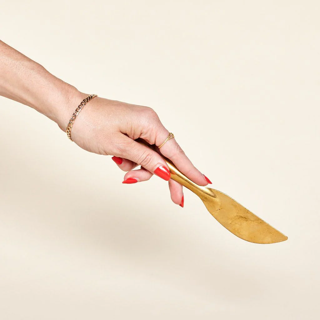 Stacking Brass Flatware, 3-Piece Set - Image 5